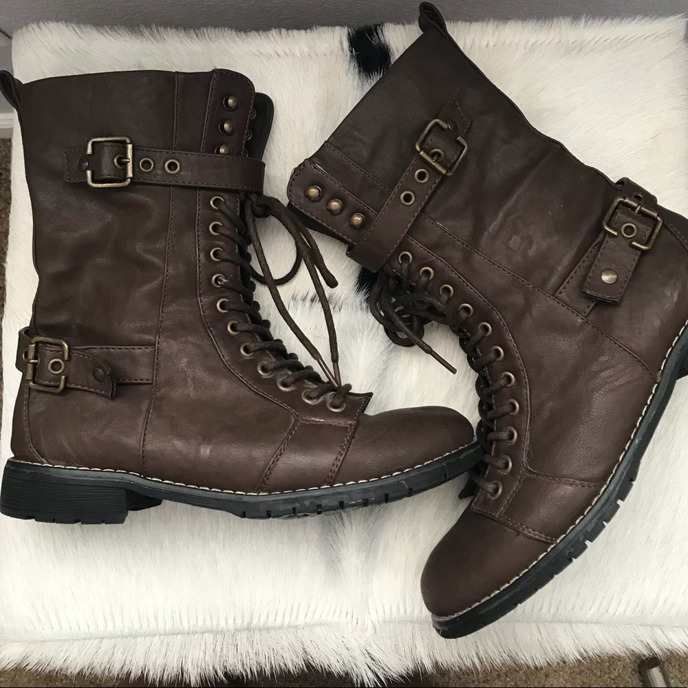 Cathy Jean Brown Combat boots